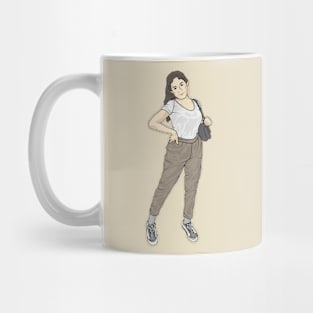 Fashionista White Shirt And Cargo Pants Mug